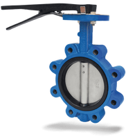 Katup Kupu-kupu Lug Pendek Ukuran Dapat Disesuaikan dengan Cincin Segel EPDM/NBR/PTFE untuk Ruang Sempit, Ringan, Dioperasikan dengan Tuas/Roda Rantai