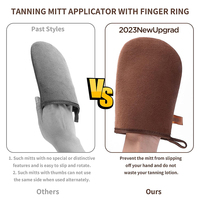Logo personnalisé Vente en gros Gant de bronzage Mousse Noir Rose Brun Tan Autobronzant Applicateur Gant autobronzant