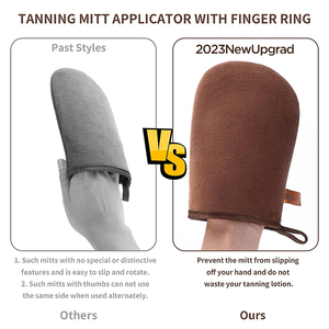 Logo personnalisé Vente en gros Gant de bronzage <span class=keywords><strong>Mousse</strong></span> Noir Rose Brun <span class=keywords><strong>Tan</strong></span> Autobronzant Applicateur Gant autobronzant - Product Image 6