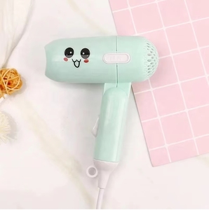 BYD-102 <span class=keywords><strong>prix</strong></span> d'usine Portable lumière dessin animé sèche-cheveux pliable maison voyage Mini sèche-cheveux adapté aux étudiants et aux enfants - Product Image 1