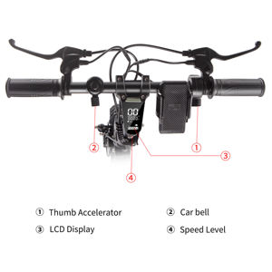 Trottinette électrique pliable pour adultes avec siège, pneus larges, entrepôt UE - Product Image 4