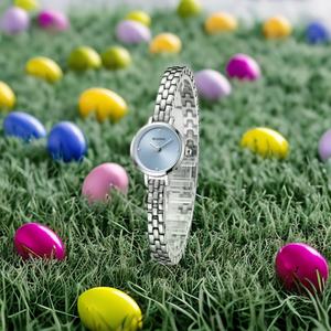 Reloj de Cuarzo Delgado Personalizable para Mujer con Correa de Joyería Impermeable, Variedad de Colores, MOQ Bajo, Logotipo OEM, Movimiento Japonés - Product Image 2