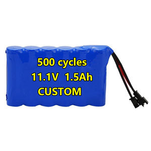 내구성 있는 구조 <span class=keywords><strong>11.1V</strong></span> 1.5Ah 충전식 15000mAh 신뢰할 수 있는 품질 NCM 리튬 이온 배터리 팩 500회 사이클 RC 장난감용 - Product Image 1