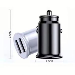 ที่ชาร์จในรถยนต์แบบ Dual USB 3.1A ชาร์จเร็ว ที่ชาร์จโทรศัพท์ในรถยนต์ QC3.0 2 พอร์ต ที่ชาร์จในรถยนต์แบบ Mini USB - Product Image 2