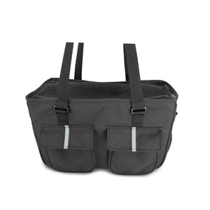 กระเป๋าใส่สัตว์เลี้ยงความจุขนาดใหญ่ 10 กก. สีดำ สำหรับสุนัข แมว เดินทาง กระเป๋าเป้สะพายหลังแบบพกพา สไตล์สะพายข้าง - Product Image 5