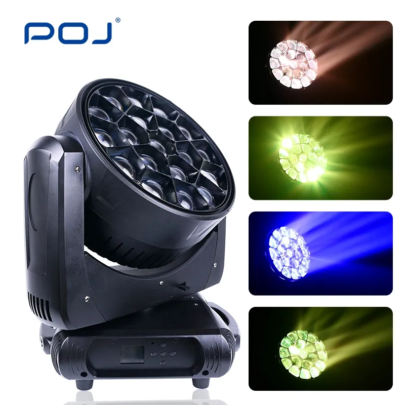 POJ OJ-Y1940 19x40w led rgbw wash zoom bee eye 4 in 1 moving head light led dj disco stage lights