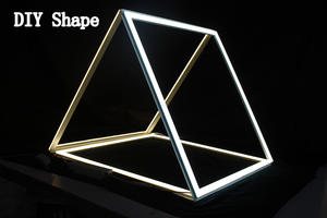 Panneau lumineux LED en aluminium breveté 48W, design moderne, encastré au plafond, effet halo, éclairage intérieur pour <span class=keywords><strong>la</strong></span> maison, le bureau et les espaces commerciaux, IP33 - Product Image 4