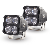 Nueva Luz de Trabajo LED Cuadrada de 24V, Luces de Carretera, Carcasa de Aluminio de Aviación de Alta Calidad, Luz Blanca Fría, Retroiluminación, Combo Beam para Camiones