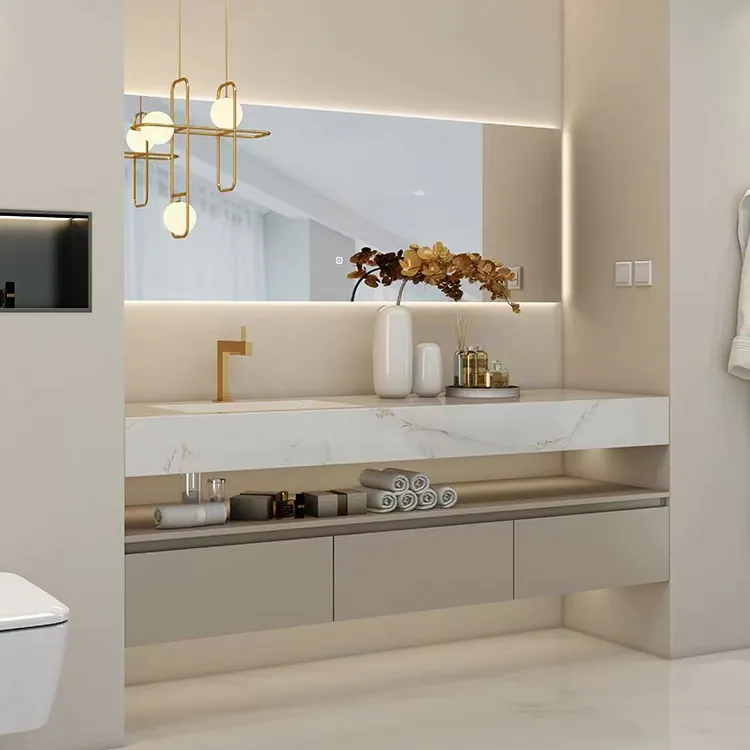 K330A avustralya projesi banyo aynalı dolap ışıkları Modern tarzı banyo aynası