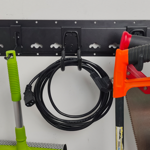 Nhiệm vụ nặng nề 25kg đôi J móc kim loại với cánh tay kép nhà để xe lưu trữ tường móc cho các công cụ tường theo dõi móc áo - Product Image 4