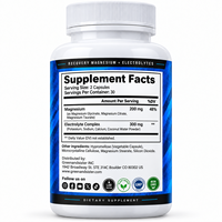 Capsules d'électrolytes de magnésium en marque blanche, 60 gélules, soutien à la récupération post-entraînement et à l'hydratation, complément alimentaire sportif OEM ODM