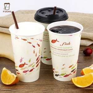 Disposable Coffee Cups with No Leak Lids, Sleeves, and Straws 16 Ounce To Go Coffee Cups 16oz Paper Cup