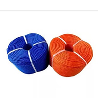 Corde en polyéthylène monofilament PE à 4 brins de couleur bleu vif, spécialement conçue pour les flotteurs de pêche et d'aquaculture en eau de mer