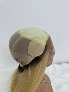 Perruque médicale sur mesure en soie, entièrement nouée à la main, en cheveux humains, pour patients souffrant de perte de cheveux suite à la chimiothérapie - Product Image 2