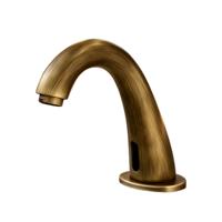 Robinet de lavabo automatique à capteur sans contact en cuivre antique de qualité supérieure, à montage monotrou, pour salle de bain