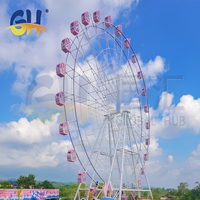 Grande Roue de 46 m Professionnelle et Personnalisable à Prix Abordable pour Parcs d'Attractions et Aires de Divertissement Extérieures à Vendre