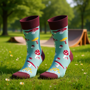 Chaussettes en coton colorées et amusantes Db, respirantes, tricotées, à imprimé animal, taille unique, pour l'été - Product Image 2