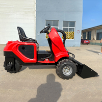 Chargeuse sur pneus 3 roues motrices à transmission hydraulique, utilisation simple, pour consolidation des terrains, avec pelle frontale