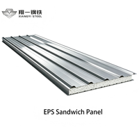 Panneau sandwich EPS préfabriqué à faible coût, panneau de cloison, panneau sandwich en polystyrène expansé
