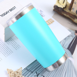 Phong cách cổ điển 20oz chất lượng hàng đầu tùy chỉnh màu sắc & logo tự động phích đôi tường SS304 cốc cà phê chân không cách nhiệt bia Mug với nắp - Product Image 5