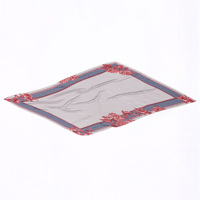 Écharpe en satin de coton doux et lisse rectangulaire personnalisée, blanc pur. Chapeau carré fabriqué en usine, quatre saisons, décontracté