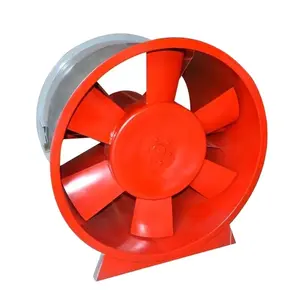 Fire High Temperature Smoke Exhaust Air Circulation Fans Axial Fan Stainless Steel AC 220V Wall Fan Copper Motor FRP , Steel