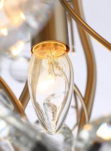 Lámpara colgante de techo dorada de lujo moderna, rama de árbol de aluminio de cristal para el hogar, oficina y Hotel, sala de estar, uso interior - Product Image 5