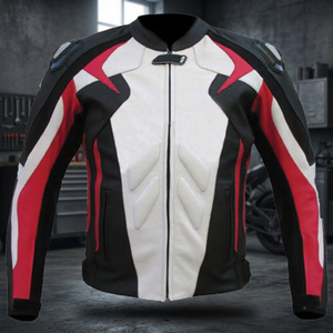Chaqueta de Motociclista de Cuero para Hombre, Estilo Retro, Talla Grande, Transpirable y de Secado Rápido - Product Image 2