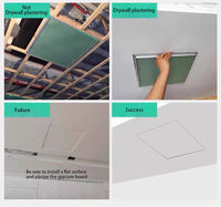 Plaque d'accès dissimulée pour conduite de plafond, trappe d'inspection carrée en aluminium pour climatisation centralisée hospitalière, grille d'aération sur mesure