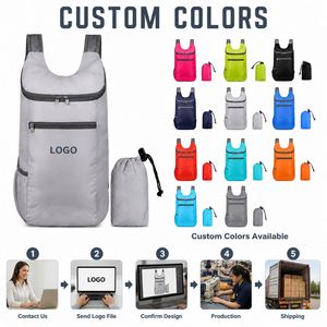 Mochila Promocional Personalizada con Logotipo para Estudiantes, Mochila Deportiva Ligera e Impermeable para Senderismo, Mochila Plegable para Hombre para Viajes al Aire Libre - Product Image 2