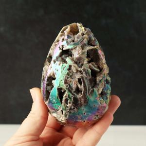 Œufs en cristal de sphalerite en gros, décorations sculptées pour la maison, idéales pour le Feng Shui, cadeaux de fêtes et de mariage, et collections - Product Image 3