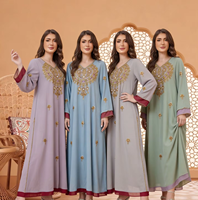 Gaun Abaya Seamless Plus Size Baru Nisamodest untuk Wanita, Pakaian Muslim Polos Panjang, Grosir