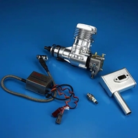 Moteur DLE20 20CC d'origine, moteur à deux temps monocylindre à échappement latéral pour avion à aile fixe modèle RC