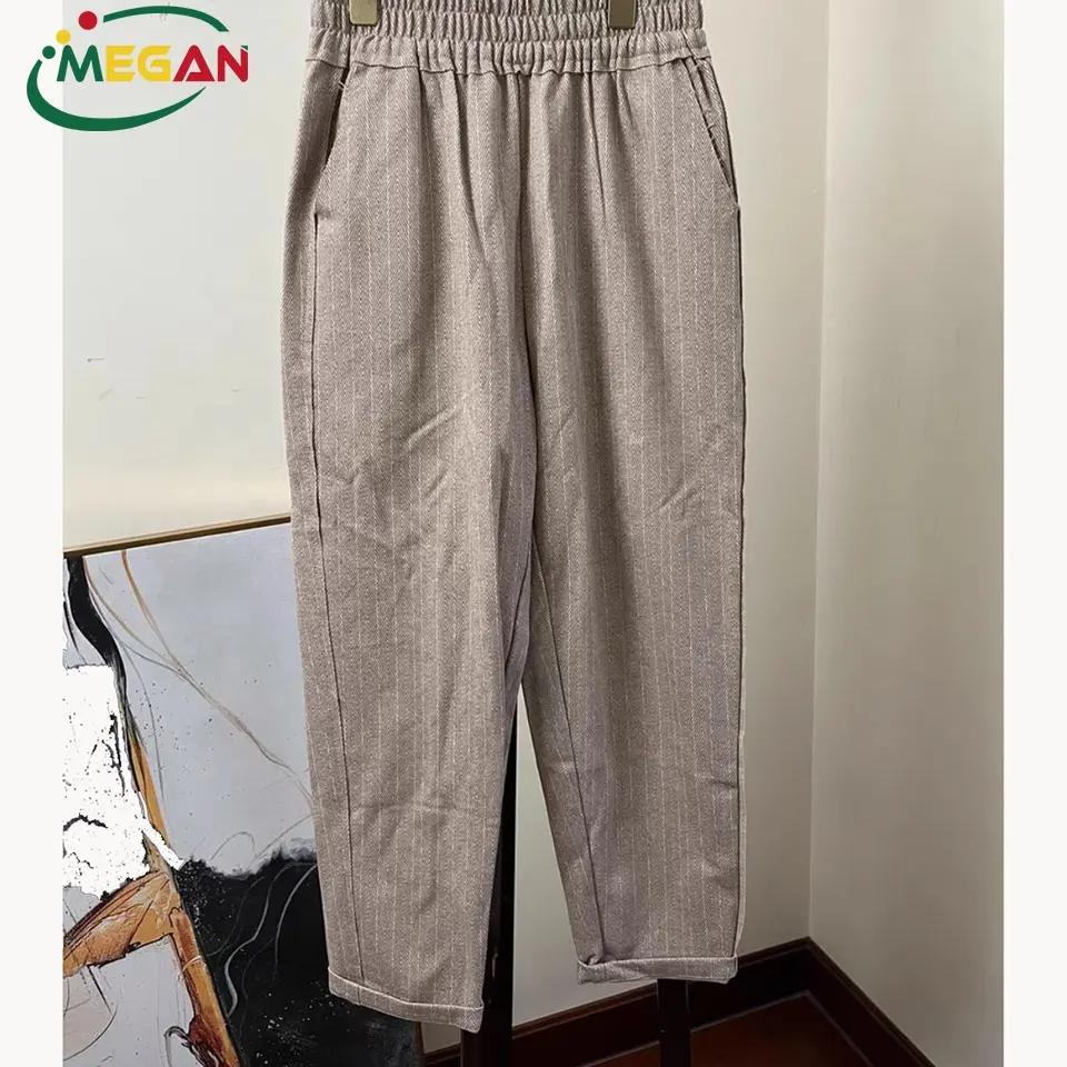 Megan Bales Summer Second Hand Pants Clothings Fairly Linen Women Used Trousers Clothes