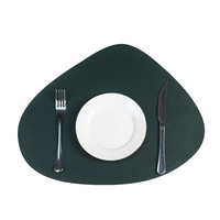 Tangwind, sets de table rectangulaires en cuir PU pour restaurant, design contemporain, écologiques, imprimés sur mesure avec logo