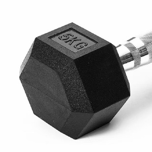 Équipement de fitness professionnel, haltères hexagonaux en caoutchouc de haute qualité pour l'entraînement intensif, pour la maison et la salle de sport, haltères hexagonaux MD2102 - Product Image 4