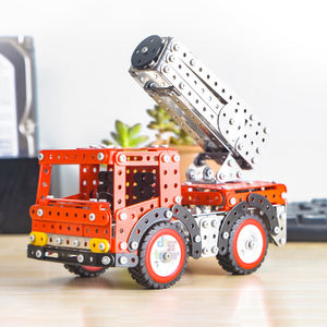 โมเดลรถดับเพลิงบล็อคก่อสร้างโลหะของเล่น612ชิ้นของขวัญสำหรับผู้ใหญ่ - Product Image 4