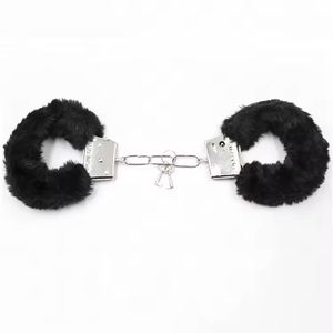 <b>BDSM</b> Bondage <b>Restraint</b> Faux Fur Hand Cuffs Wrist Cuffs Ankle Cuffs for Adult Foreplay - Product Image 1
