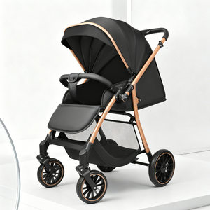 Carrito <span class=keywords><strong>de</strong></span> Bebé Todoterreno Plegable y Fácil <span class=keywords><strong>de</strong></span> Transportar JXB <span class=keywords><strong>de</strong></span> Dos Vías con Doble Freno <span class=keywords><strong>de</strong></span> Pie - Product Image 2