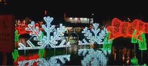 Luce decorativa con motivo a fiocco <span class=keywords><strong>di</strong></span> <span class=keywords><strong>neve</strong></span> per interni ed esterni IP65 per decorazioni natalizie paesaggio babbo natale - Product Image 5