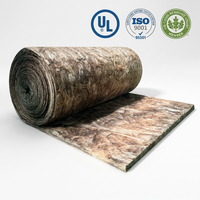 Rouleau de laine de verre écologique UL Durable Eco Brown, isolation thermique anti-humidité, pour murs et toitures de bâtiments en Amérique du Nord