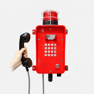 Station d'alerte de sécurité robuste avec combiné et balise d'avertissement pour autoroute, atelier, <span class=keywords><strong>centrale</strong></span> électrique, téléphone d'urgence - Product Image 5