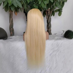 <span class=keywords><strong>Parrucca</strong></span> <span class=keywords><strong>Bionda</strong></span> 613 Full Lace in <span class=keywords><strong>Capelli</strong></span> Umani, Densità 180%, Pre-Plucked con Baby Hair, Nodi Sbiancati, 100% <span class=keywords><strong>Capelli</strong></span> Umani Vergini Non Trattati - Product Image 4