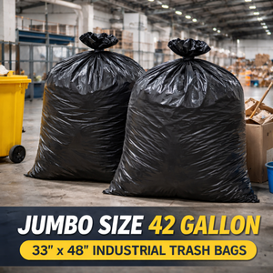 Bolsas de Basura Resistentes para Residuos de Construcción, Bolsas de Plástico Reciclado Extra Fuertes para Construcción, Rollo Compacto para Jardín y Limpieza de Sitios - Product Image 4