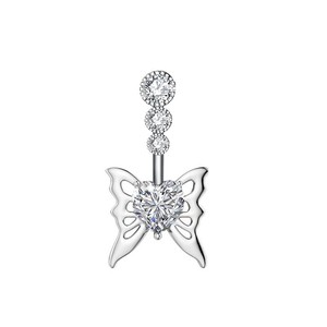 Utilizado para bodas y fiestas Piercing de moda joyería Verano día <span class=keywords><strong>playa</strong></span> Sexy cuerpo joyería 14G accesorios de acero inoxidable circón - Product Image 3
