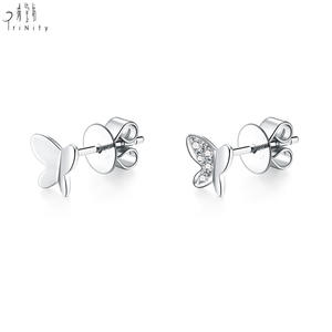 Boucles d'oreilles en or massif 18K avec diamant naturel pour femme, bijoux fins tendance Offre Spéciale - Product Image 2