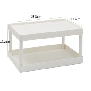 Organizador de Escritorio de Doble Capa, Plástico, Multifuncional, para Material de Oficina - Product Image 4