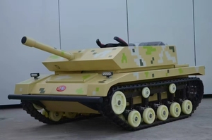 Mini-<span class=keywords><strong>tank</strong></span> électrique sur chenilles pour paintball, idéal pour les aires de jeux extérieures pour enfants - Product Image 3