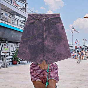 Pantalones Cortos de Verano Personalizados, Estilo Urbano Vintage, Holgados, Pantalones Cortos de <span class=keywords><strong>Trabajo</strong></span>, Pantalones Cortos de Moda para <span class=keywords><strong>Hombre</strong></span>, Pantalones Cortos Vaqueros Holgados para <span class=keywords><strong>Hombre</strong></span> - Product Image 5