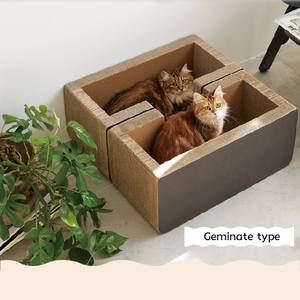 Nieuw Ontwerp Groothandel Eco-Vriendelijke Kat Krabber Kartonnen Kat Huis - Product Image 5